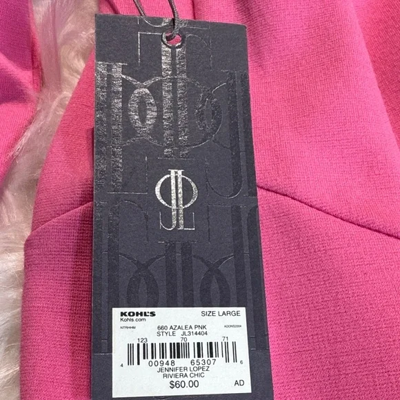 Jennifer Lopez Women’s Ponte Long Sleeved Sheath Dress w/ Scooped Back Size L - Picture 3 of 7